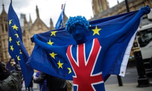 Anti-Brexit Campaigners Protest Outside Parliament