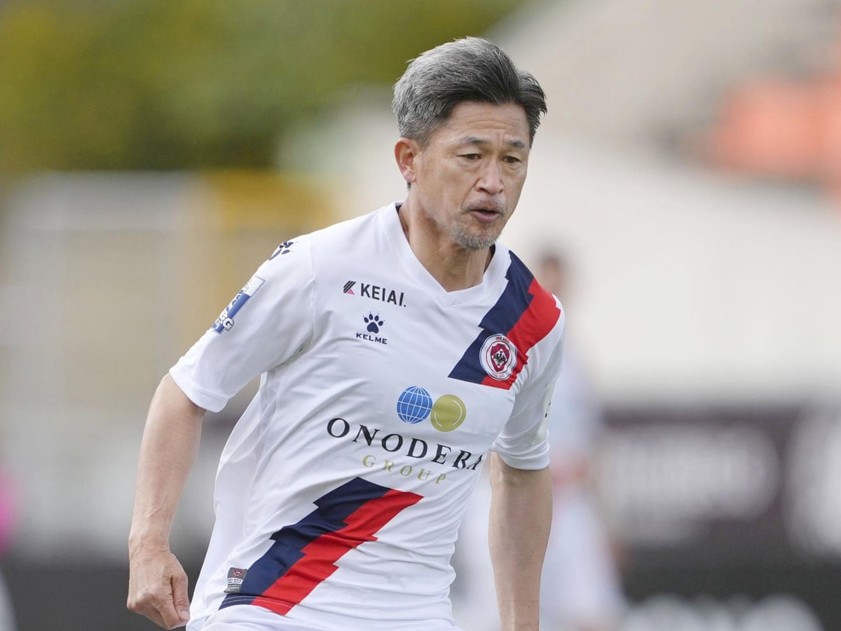 Only a number: Japan legend Kazuyoshi Miura makes Oliveirense debut at 56 |  Soccer | The Guardian