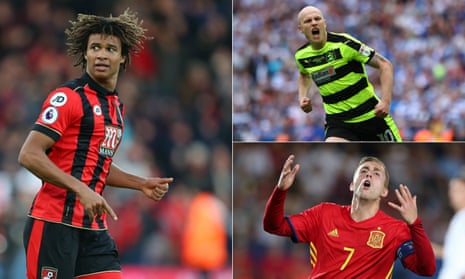 Nathan Aké, left, Aaron Mooy, top-right, and Gerard Deulofeu are all returning to clubs they have played for before. 