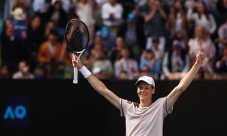 Jannik Sinner snaps Djokovic's 33-game streak to reach Australian Open  final | Australian Open 2024 | The Guardian