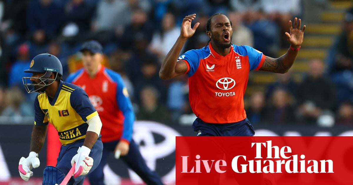 England v Sri Lanka: second men’s cricket T20 international – live