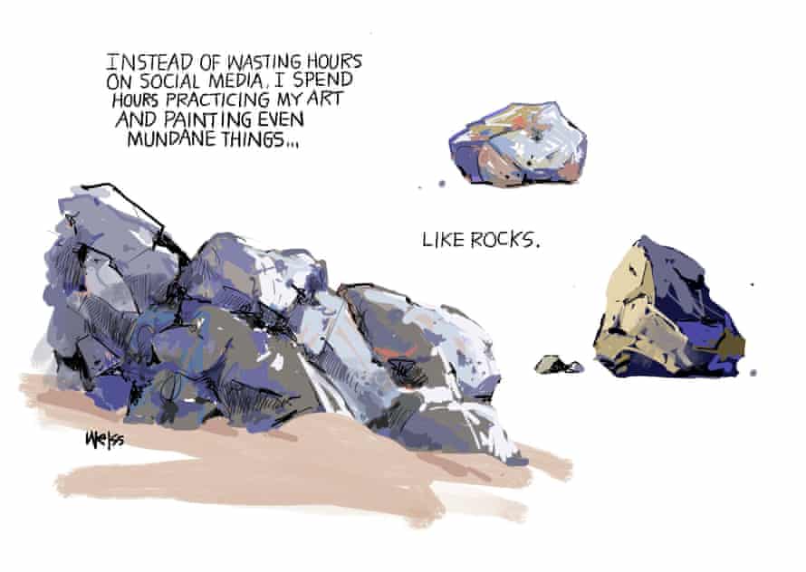cartoon of rocks