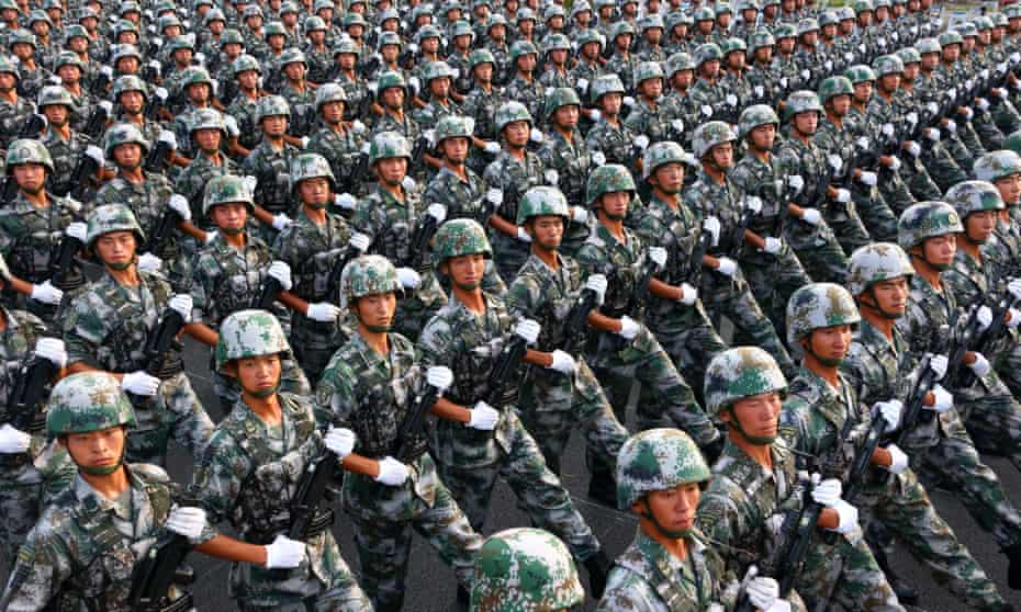China’s one-child policy has created a country with a very large number of unmarried men of military age.