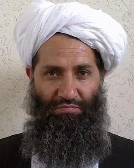 A photo released by the Afghan Taliban purporting to show new leader Mullah Haibatullah Akhundzada.