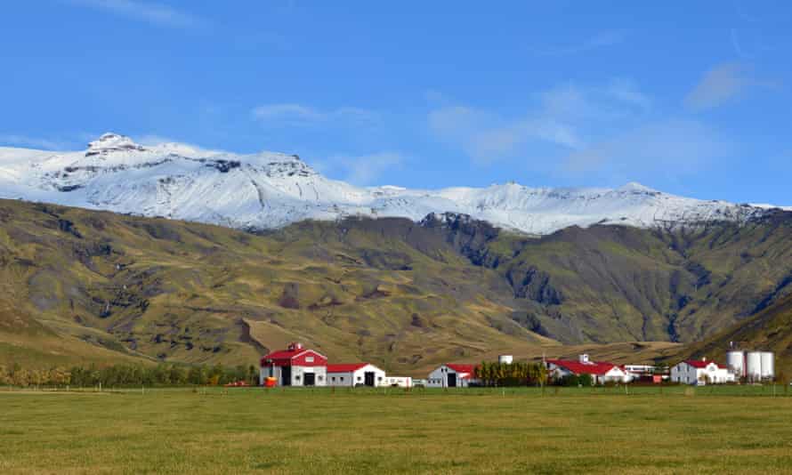 Eyjafjallajökull volcano in southern Iceland.