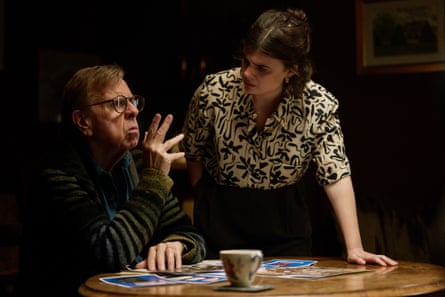 Timothy Spall and Gwyneth Keyworth in Death Valley.