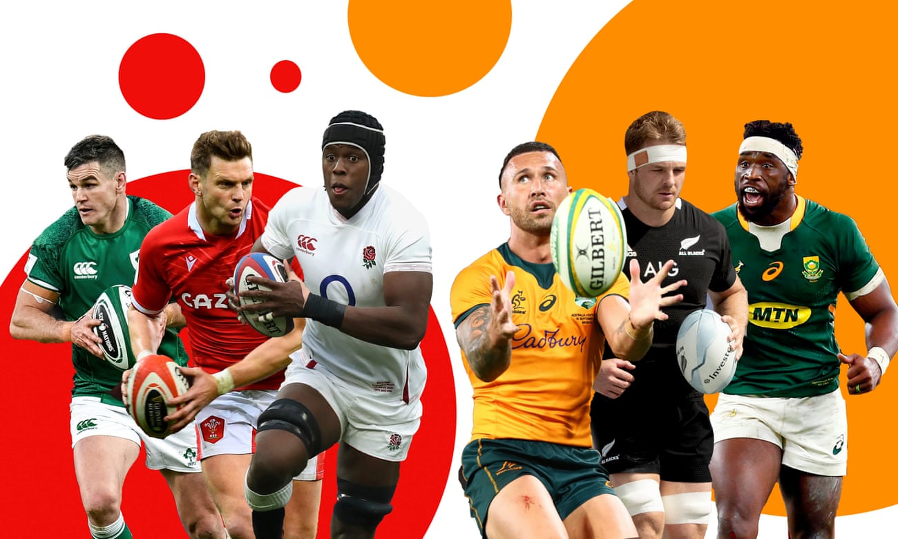 Ireland’s Johnny Sexton of Ireland, Dan Biggar of Wales, and England’s Maro Itoji will lead of the north’s charge while Australia’s Quade Cooper, New Zealand’s Sam Cane and Siya Kolisi of South Africa stand in their way.