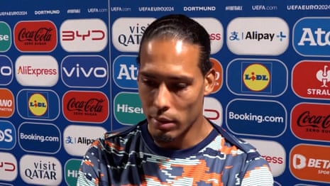 Netherlands captain unhappy with referee after Euro loss but says 'we have to move on' – video