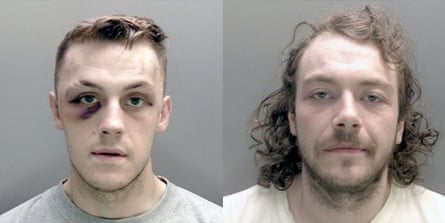 Police mugshots of Ellis and Adam Wharton