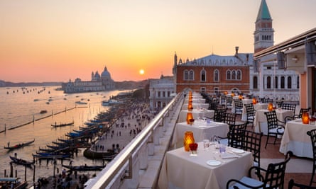 La vue depuis l'hôtel cinq étoiles Danieli à Venise où Rishi Sunak a séjourné.