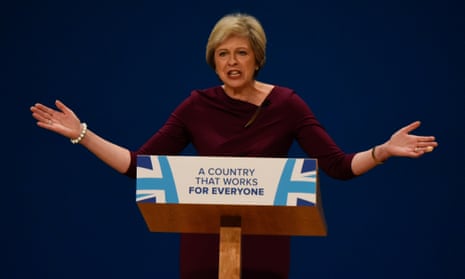 Theresa May at Conservative party conference.
