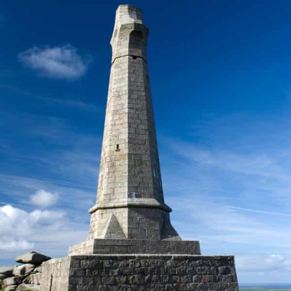 El Basset Memorial en la colina Carn Brea.