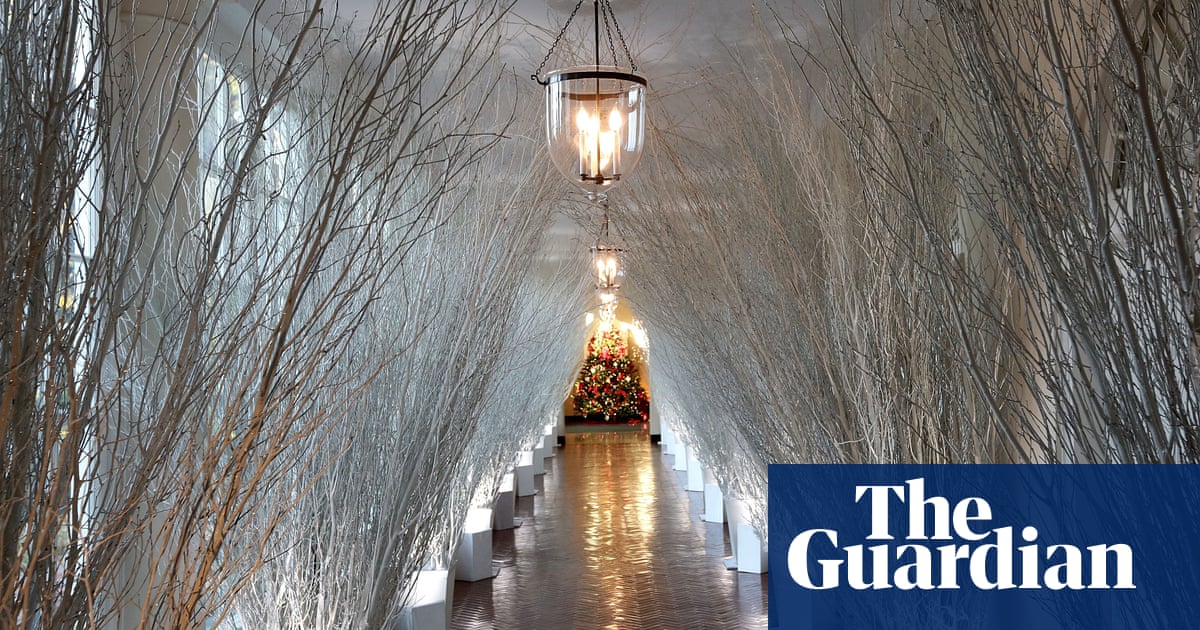 Christmas Decorations At The White House In Pictures Us News The Guardian