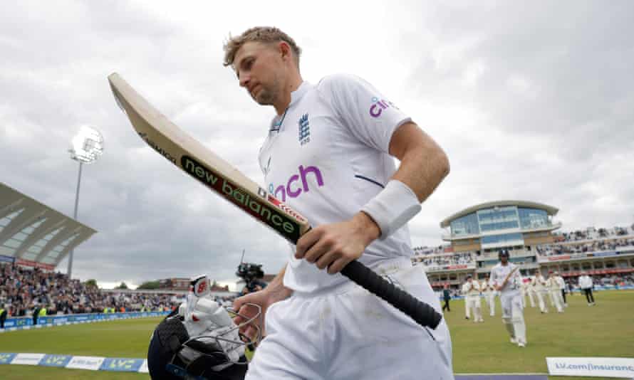 England and Root reward fans’ optimism with riotous batting | England cricket team 2 Joe Root walks off at the end of play 163 not out