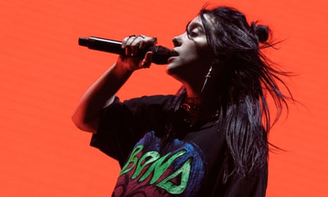 Billie Eilish performs onstage at the 2019 Coachella festival