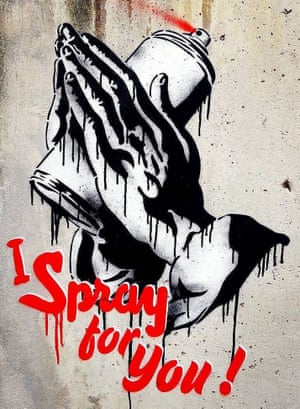 The artist GOIN ‘I Spray for France, Lebanon, Syria and for the entire world!’