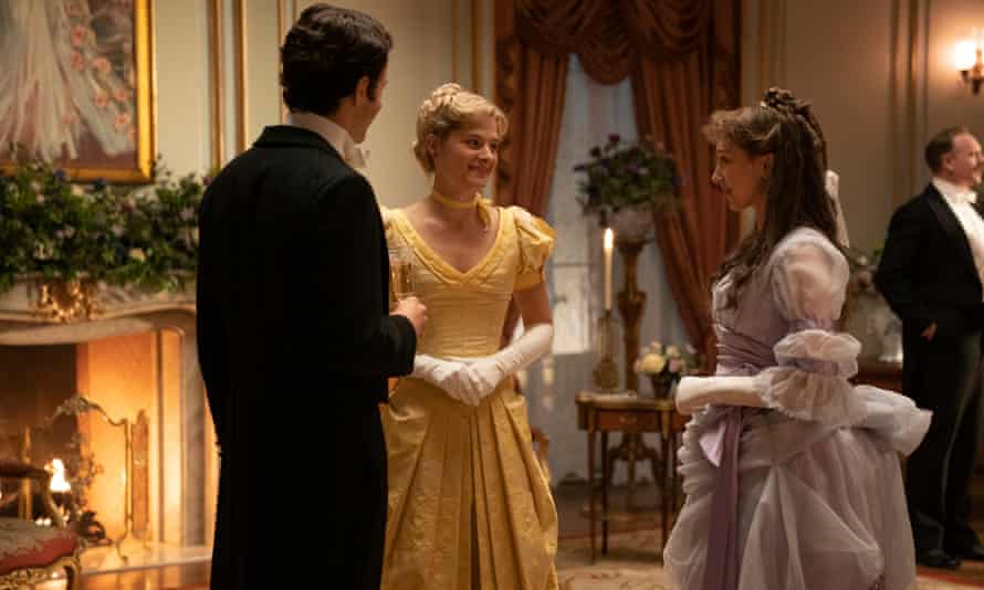 Louisa Jacobson, centre, as Marian in The Gilded Age.