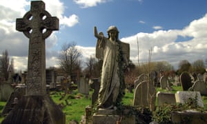 Victorian graves at Kensal Green cemetery, London