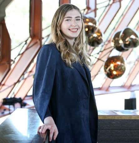 Transgender student Mackenzie, played by Georgie Stone, pictured, has helped improve representation on Neighbours