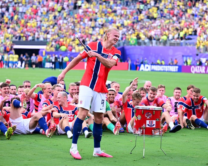Erling Haaland hails ‘one of the sickest days’ in Norway’s history after beating Brazil