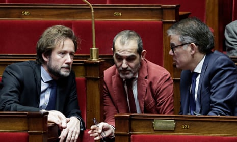 Boris Vallaud, left, during a parliamentary session at the National Assembly earlier this week.