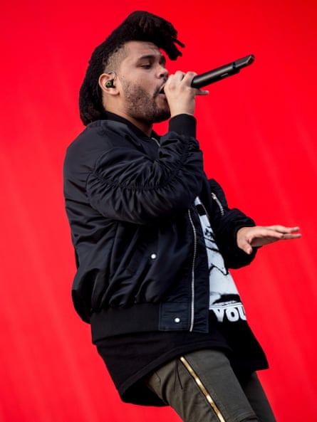 Musician the Weeknd at BBC Radio 1’s Big Weekend in May 2016