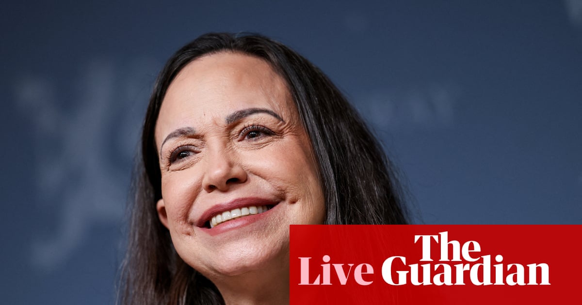 ‘I am hopeful Venezuela will be free’: Nobel peace prize winner speaks after secret journey to Oslo – Europe live