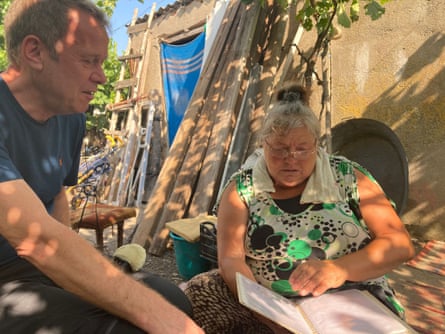 The author with one of the book’s heroines, Svetlana Martsynkovska