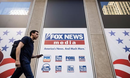 Fox News headquarters in New York City on 12 April 2023.