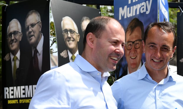 Josh Frydenberg with Liberal candidate for Wentworth Dave Sharma. 