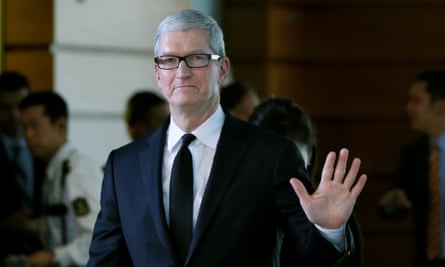 Tim Cook said the EU ruling that Apple had to pay $14.5bn in back taxes to Ireland was  ‘political crap’.