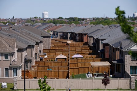 A housing development on the edge of the Ontario Greenbelt in greater Toronto.