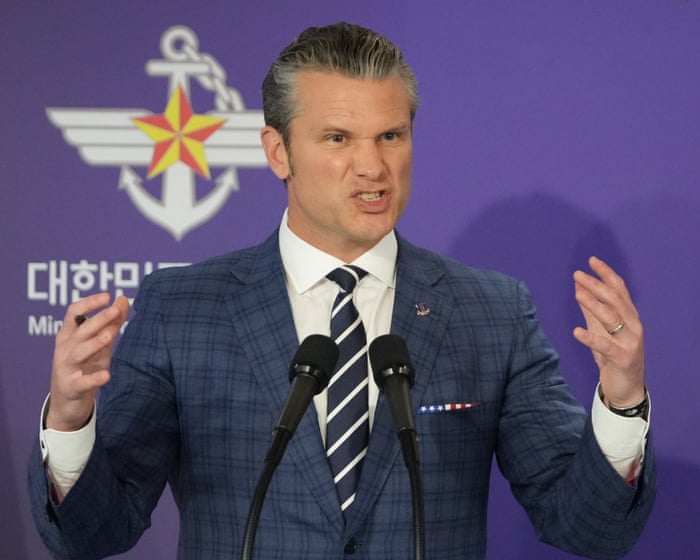 Pete Hegseth’s cheerleading of attacks on Iran tempered by his belligerence to the US press