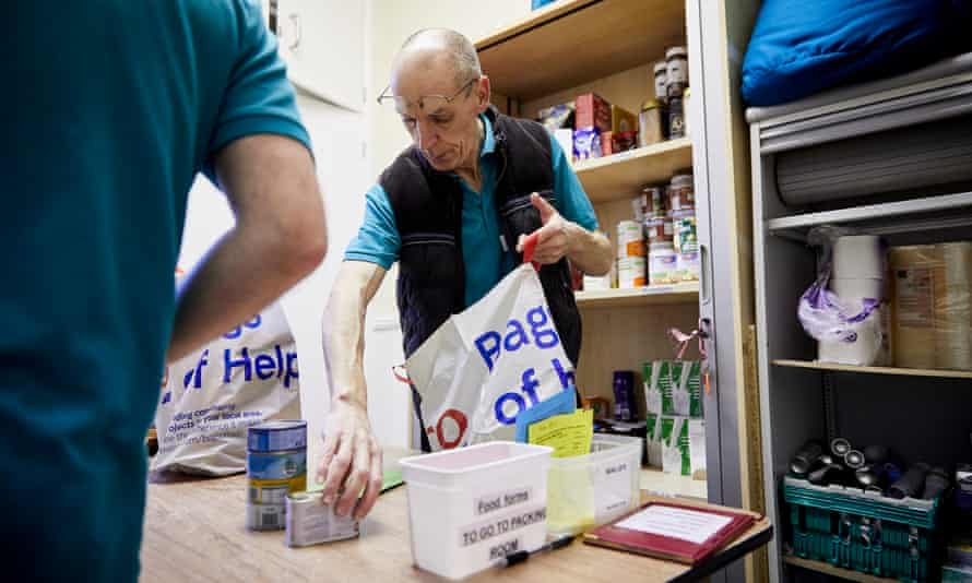 The weekly food bank centre in Birkenhead, one of 15 Trussell Trust emergency food banks in and around the Wirral town.