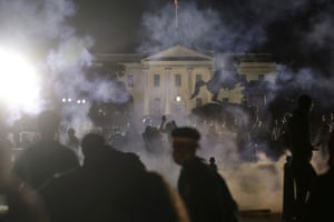 Protesters outside the White House. The fires lit by the killing of George Floyd ignited the biggest protest in half a century.