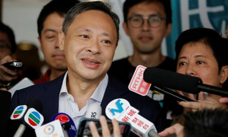 Benny Tai, an umbrella movement leader who was arrested on Tuesday.