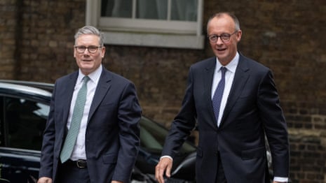 Keir Starmer and Friedrich Merz make joint statements – watch live
