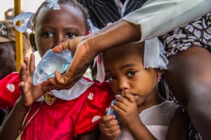 Sachés dlo are often distributed in Haitian schools. According to the World Bank, waterborne diseases are one of the leading causes of child mortality