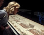 Francophiles, Norman outfits and broken threads: visitors see Bayeux tapestry in UK for first time