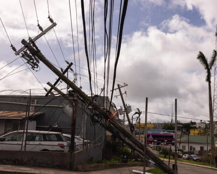 Damage caused by the hurricane in Mandeville.