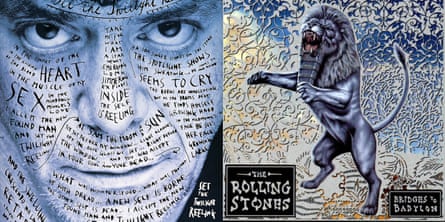 On song … designs for Lou Reed and the Rolling Stones by Stefan Sagmeister, the Austrian aiming to solve life’s problems.