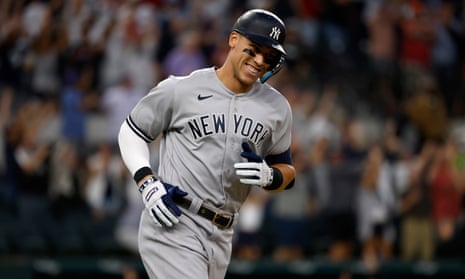 The Yankees’ Aaron Judge made history against the Texas Rangers on Tuesday night by hitting his 62nd home run of the season.