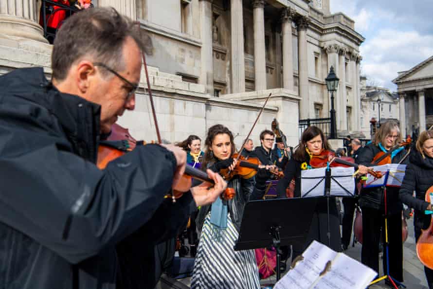 Music for Peace concert in Trafalgar Square.