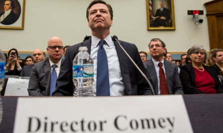 FBI director James Comey testifies at a house judiciary committee hearing on encryption in Washington on 1 March.