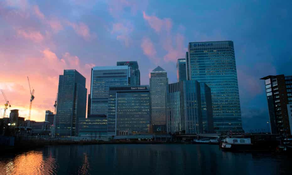 Skyscrapers in Canary Wharf, east London