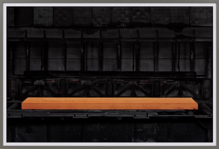 A swansong to industry … a glowing steel ingot in Thyssenkrupp, Duisburg, 2025.
