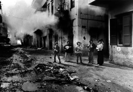 Lebanon Civil WarChristian gunmen beside the body of a teenage Palestinian girl, Karantina, Beirut, Lebanon, 1976 Reflections on Peace