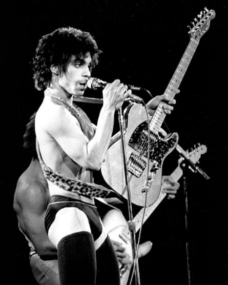 Prince performing in Detroit, December 1980