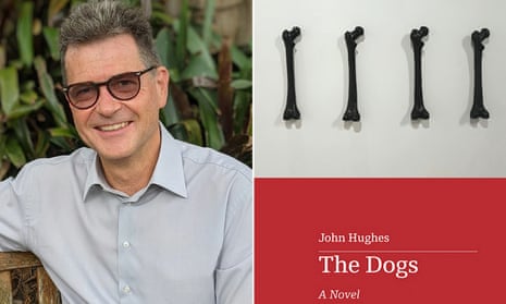 John Hughes and the cover of his new book The Dogs