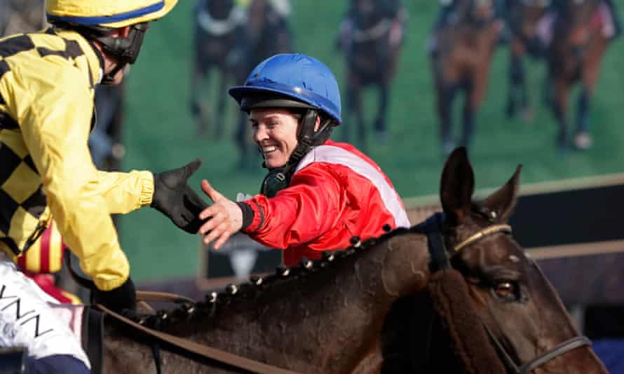 Rachael Blackmore reaps Gold Cup reward for sticking with old friend | Cheltenham Gold Cup 1 Rachael Blackmore is congratulated by fellow jockey Paul Townend after her victory on A Plus Tard in the Gold Cup